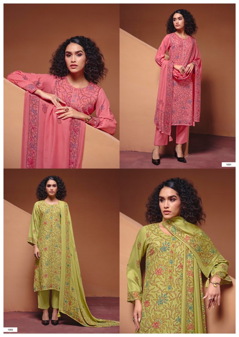 Kathaa By Rangati Pure Pashmina Dress Materials